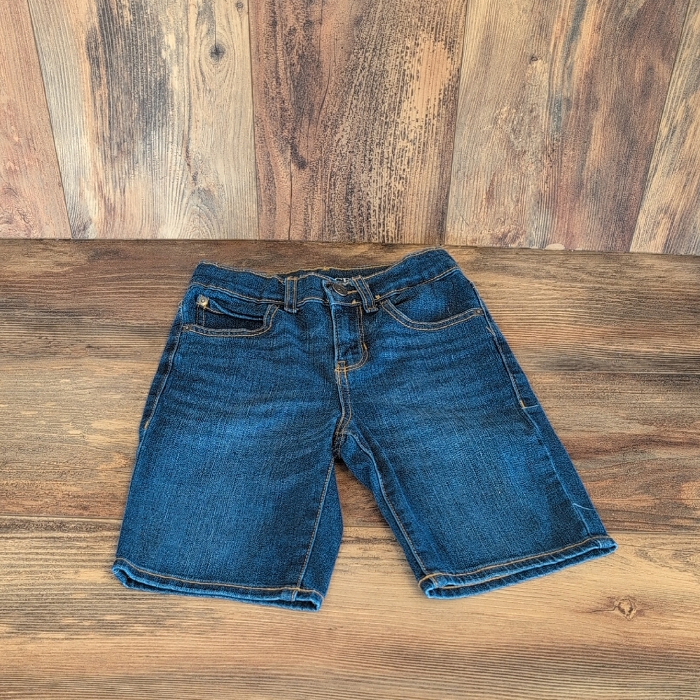 A Children's Place Snap Fly Adjustable Boy's Jean Shorts 6         T165